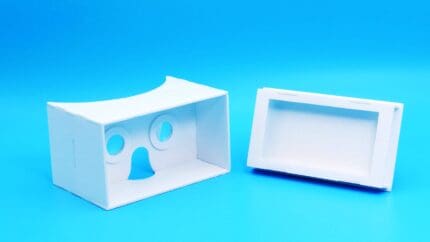 고품질 DIY VR 체험기 만들기 키트의 전체 모습과 핵심 기능을 보여주는 메인 이미지