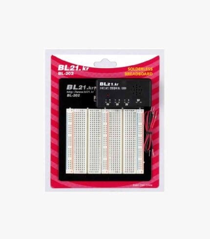 빵판 브레드보드 중형 BL-202 750홀 BL-5300 전원장치 포함