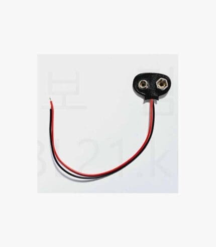 6F22 9V 건전지 홀더, T자형 스냅 연선 15cm로 안정적인 전원 연결