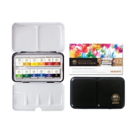 문교 수채 고체물감 12색 MWPH-12C