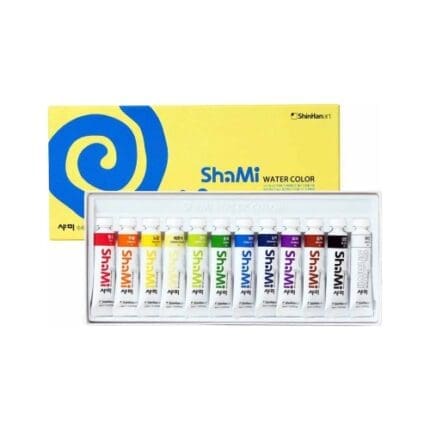 신한 샤미 수채화물감 12색 10ml