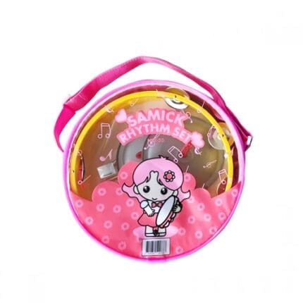 학교 음악 수업용 삼익 리듬세트 NSR-24 분홍, 캐스터네츠 탬버린 구성