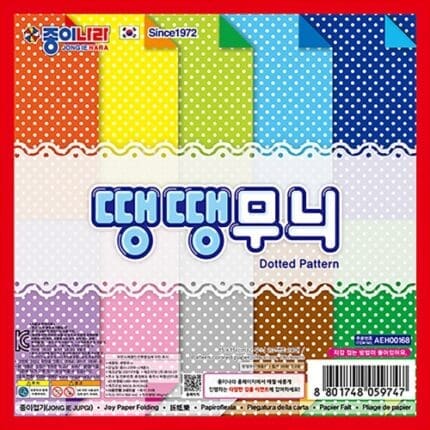 '1500 종이나라 땡땡무늬색종이1 20색 20매 / [15*15cm]' 제품의 대표사진입니다.