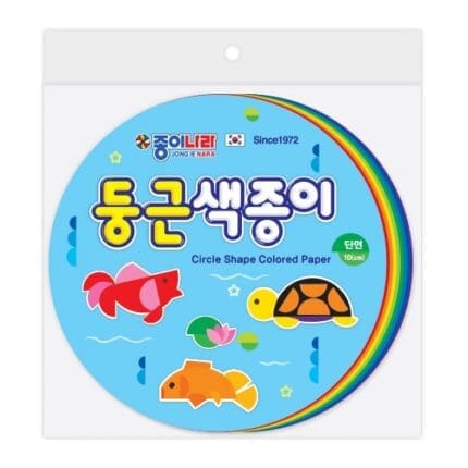 종이나라 3000 100매 둥근색종이