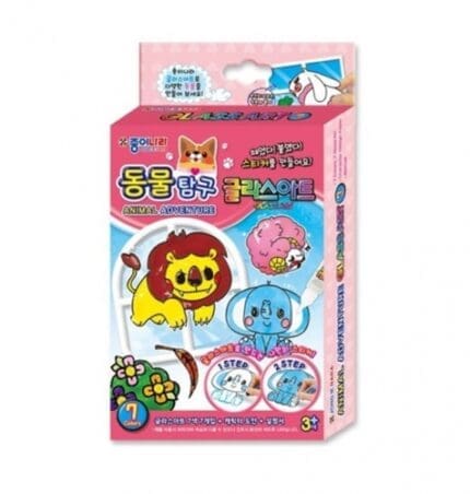 종이나라 동물탐구 글라스아트 7색
