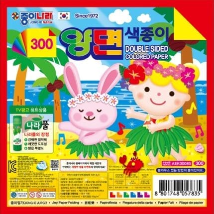 종이나라 300 양면색종이 12색 6매