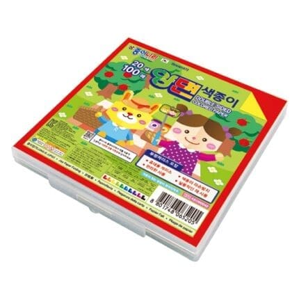 종이나라 6000 양면색종이 케이스 20색 100매 /