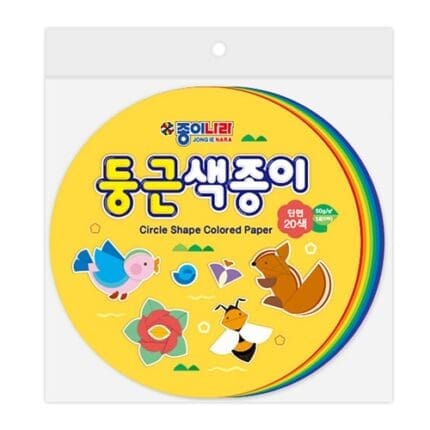 4000 단면 둥근색종이