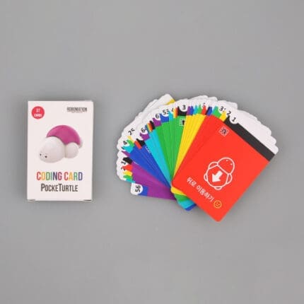 코딩과 로봇 교육을 위한 핵심 교구, 포켓 터틀 카드 37종 (플라스틱)