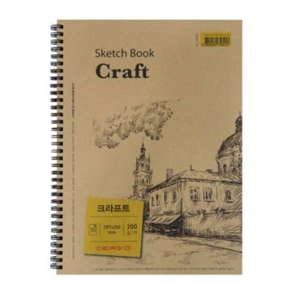 세르지오 크라프트 100G 스프링패드 A4, 학교 미술 수업과 드로잉 활동에 최적화된 학습 준비물