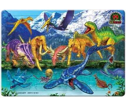 아이들의 창의력과 집중력을 키우는 새샘 2 공룡메카드 퍼즐 4절 학습교구