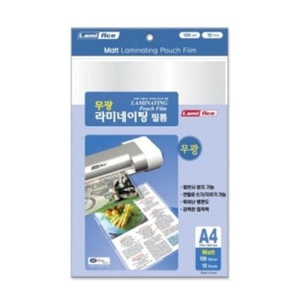 MATT 무광 라미네이팅 필름 A4 100MIC 216*303mm
