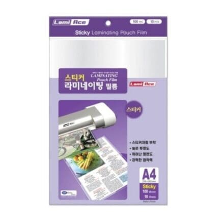 STICKY 스티커 라미네이팅 필름 A4 100MIC 216*303mm
