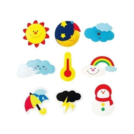 학교 수업과 미술 활동에 활용되는 교육자료 날씨 9종 모형으로 날씨 현상을 시각적으로 이해하는 학습교구