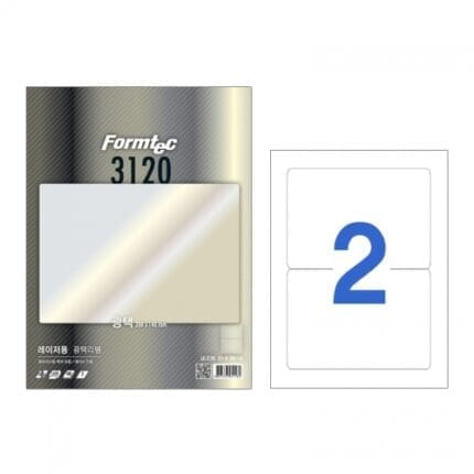 폼텍 라벨지 LB-3120 광택 2칸 100入