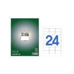 폼텍 라벨지 LS-3106 24칸 주소용 레이저/잉크젯겸용