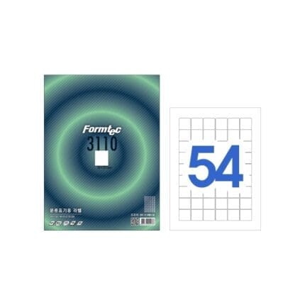 폼텍 라벨지 LS-3110 54칸 분류