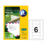 애니라벨 우편발송라벨 V3160-20 6칸 - 반품불가상품