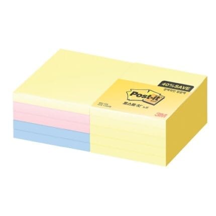 3M 포스트잇 알뜰팩654-10A W18000