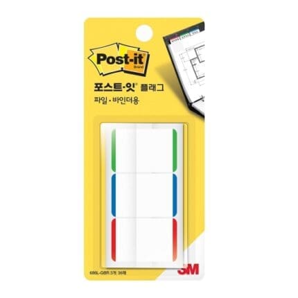 3M 포스트잇 인덱스탭 N686L-GBR 12매*3색