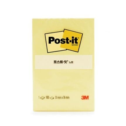 3M 포스트잇 일반 656 노랑 /