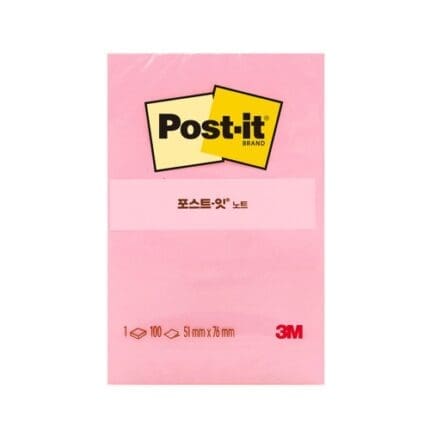 3M 포스트잇 일반 656 분홍 러블리핑크 /