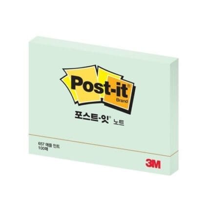 3M 포스트잇 일반 657 애플민트 /