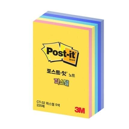 3M 포스트잇 파스텔큐브 CT-32 5색 /