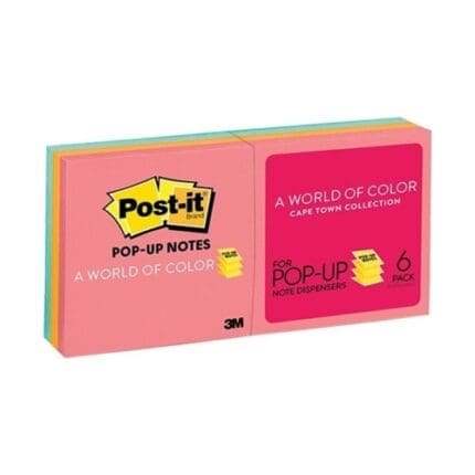 3M 포스트잇 팝업리필 R330-6AN 케이프타운 6패드 600매 /