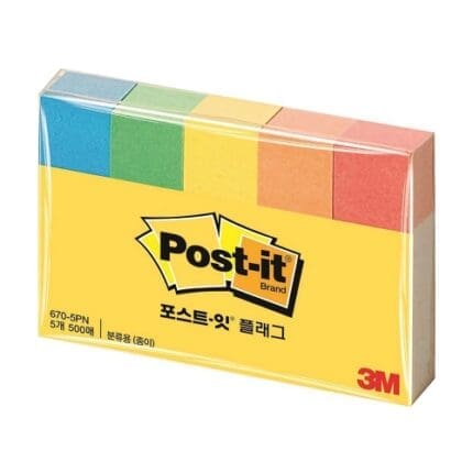 3M 포스트잇 페이지마커 670-5PN 100매 5패드