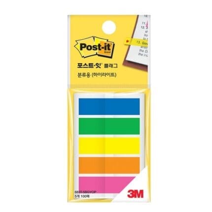 3M 포스트잇 플래그 5색683T-5BG