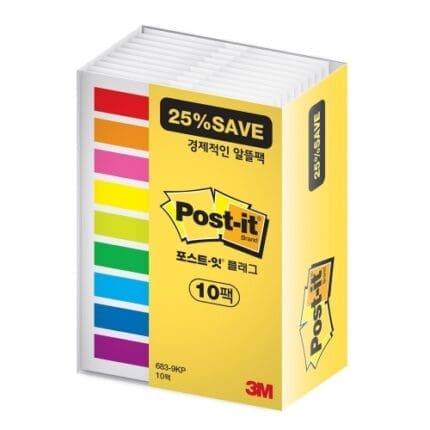 3M 포스트잇 플래그 683-9KP-10 알뜰팩/Saving pack