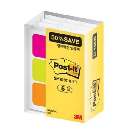 3M 포스트잇 플래그 686SS-5A 알뜰팩