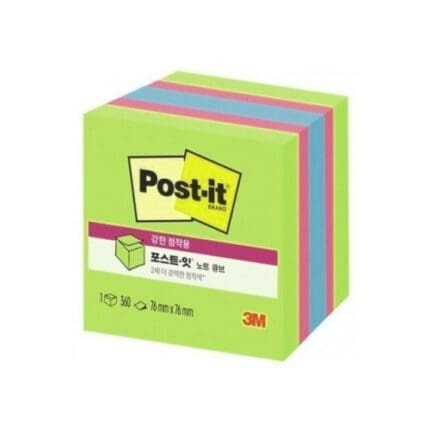 강한점착용 포스트잇 노트 큐브 2027-SSGFA