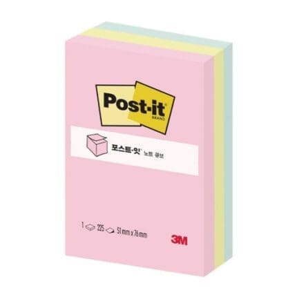 포스트잇 656 파스텔큐브 3색 /
