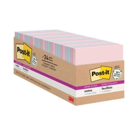 포스트잇 강한점착용 캐비넷팩 SSN 654-24 NH 24개입 1680매
