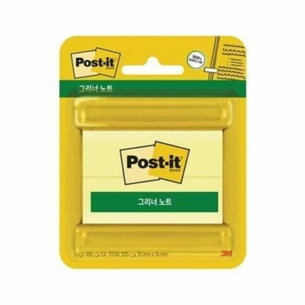 포스트잇 그리너 노트 노랑 671R-2CY