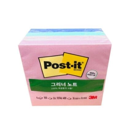 포스트잇 그리너노트 654-4RP-AP 스윗스프링클즈