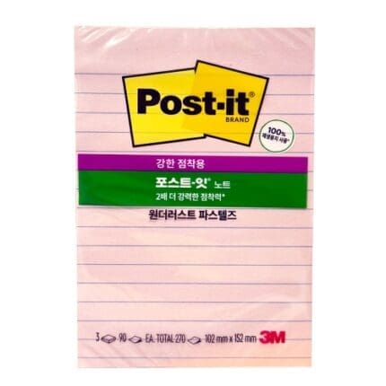 포스트잇 노트 660-3SSNRP 원더러스트 파스텔즈