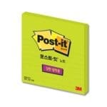 3M 포스트잇 강한 점착용 675L-SSN 새싹그린 라인 /