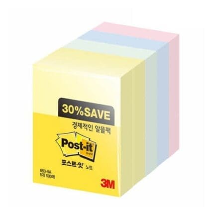 3M 653-5A 포스트잇알뜰팩