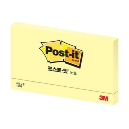 3M 포스트잇 노트 655 노랑