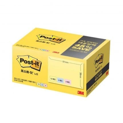 3M 포스트잇 대용량팩 일반 653-20 100매*20개