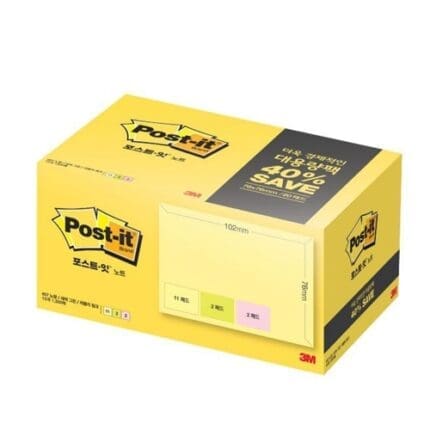 3M 포스트잇 대용량팩 일반 657-15A 100매*15개