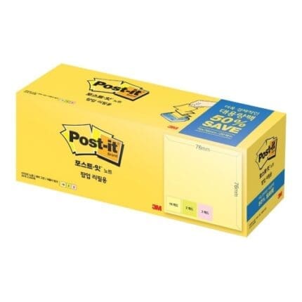 3M 포스트잇 대용량팩 팝업리필 50% KR-330-20 100매*20개