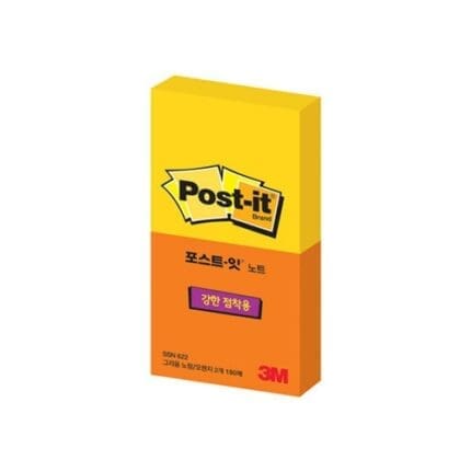 3M 포스트잇 슈퍼스티키 622-SSN 2패드 그리움노랑/오렌지 / *2