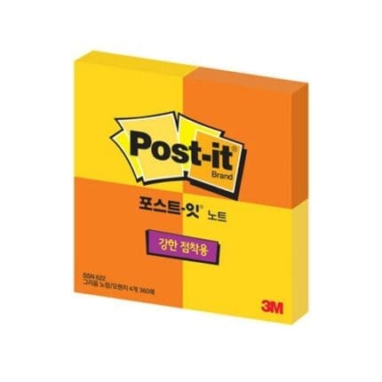 3M 포스트잇 슈퍼스티키 622-SSN 4패드 그리움노랑/오렌지 / *4