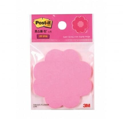 3M 모양포스트잇 슈퍼스티키 다이컷 꽃 45매입