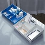 시스맥스 EL데스크 오거나이져 IV(아이보리, 파랑) 270809 / W366*D252*H89mm 5번째 이미지