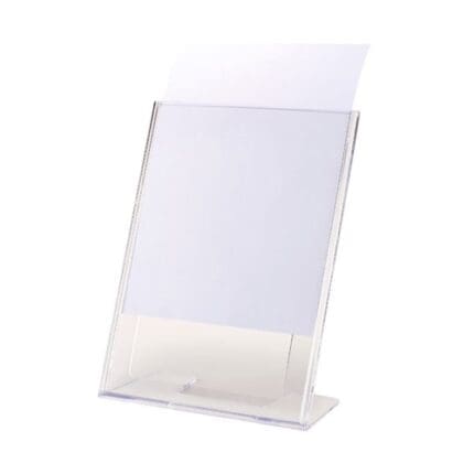 문화 L자형 카드 스탠드 A4(가로형) / A4 (세로형) 투명 2번째 이미지